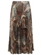 Blumarine Pleated Printed Skirt Blumarine Pleated Printed Skirt - Multicolor