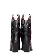 Elena Iachi Texan Ankle Boots In Black Leather Elena Iachi Texan Ankle Boots In Black Leather - black