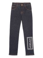 Young Versace Logo Print 5-pocket Jeans Young Versace Logo Print 5-pocket Jeans - Denim