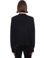 Acne Studios Keva Face Cardigan In Black Wool Acne Studios Keva Face Cardigan In Black Wool - black