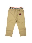 Burberry Dilan - Icon Stripe Detail Cotton Twill Drawcord Trousers Burberry Dilan - Icon Stripe Detail Cotton Twill Drawcord Trousers - Honey