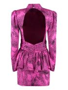 Alessandra Rich Printed Silk Mini-dress Alessandra Rich Printed Silk Mini-dress - PINK