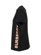 Burberry Carrick - Logo Print Cotton Oversized T-shirt Burberry Carrick - Logo Print Cotton Oversized T-shirt - Black
