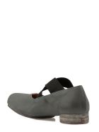 Crossover-strap Ballerina Shoes Uma Wang Crossover-strap Ballerina Shoes - Blue/black