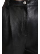 Magda Butrym Pants In Black Leather Magda Butrym Pants In Black Leather - black