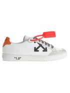 Off-white Off White 2.0 Low-top Sneakers In White/orange
