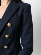 Balmain Double-breasted Blue Viscose Blazer Balmain Double-breasted Blue Viscose Blazer - Blu
