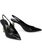 Saint Laurent Opyum Patent Leather Slingback Pumps Saint Laurent Opyum Patent Leather Slingback Pumps - black