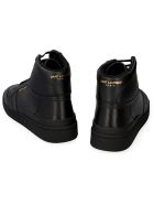 Saint Laurent Leather High-top Sneakers Saint Laurent Leather High-top Sneakers - black