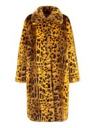 STAND STUDIO Maxine Faux Fur Coat STAND STUDIO Maxine Faux Fur Coat - Yellow