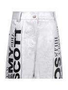 Jeremy Scott Silver Shorts For Girl With Logo Jeremy Scott Silver Shorts For Girl With Logo - Silver