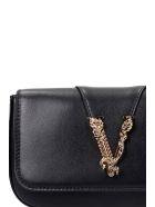 Versace Clutch In Black Leather Versace Clutch In Black Leather - black