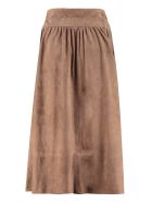 Fabiana Filippi Suede Skirt Fabiana Filippi Suede Skirt - brown