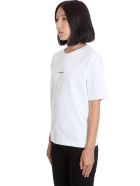 Acne Studios Edie Stamp T-shirt In White Cotton Acne Studios Edie Stamp T-shirt In White Cotton - white