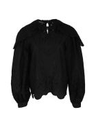 Alberta Ferretti Broderie Anglaise Cotton Blouse Alberta Ferretti Broderie Anglaise Cotton Blouse - black