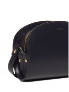 A.P.C. Half-moon Mini Leather Shoulder Bag A.P.C. Half-moon Mini Leather Shoulder Bag - BLUE