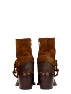 Elena Iachi Texan Ankle Boots In Leather Color Suede Elena Iachi Texan Ankle Boots In Leather Color Suede - leather color