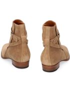 Saint Laurent Jodhpur Suede Ankle Boots Saint Laurent Jodhpur Suede Ankle Boots - Beige