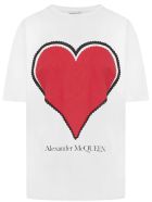 Alexander McQueen Love Heart T-shirt Alexander McQueen Love Heart T-shirt - White
