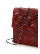 Marco de Vincenzo Crystal Wallet With Chain Marco de Vincenzo Crystal Wallet With Chain - SIAM FRAGOLA RUB (Red)