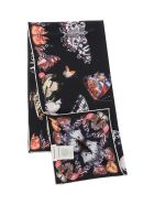 Alexander McQueen Butterfly Decay Silk Scarf Alexander McQueen Butterfly Decay Silk Scarf - BLACK
