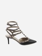 Valentino Dècolletè Rockstud In Pelle Con Cinturino Alla Caviglia Valentino Dècolletè Rockstud In Pelle Con Cinturino Alla Caviglia - Nero