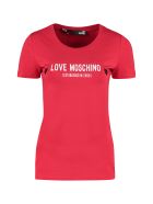 Love Moschino Logo Cotton T-shirt Love Moschino Logo Cotton T-shirt - red