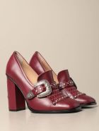Hilfiger Collection High Heel Shoes Hilfiger Collection Moccasin In Leather With Fringes Hilfiger Denim Hilfiger Collection High Heel Shoes Hilfiger Collection Moccasin In Leather With Fringes - Burgundy