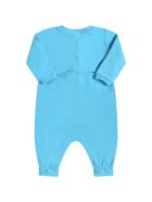 Moschino Light Blue Babygrow For Babyboy With Teddy Bear Moschino Light Blue Babygrow For Babyboy With Teddy Bear - Blue