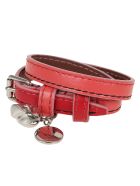 Alexander McQueen Double Wrap Bracele Alexander McQueen Double Wrap Bracele - Bright Pink W Red