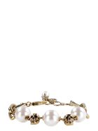 Alexander McQueen Chain Bracelet With Pearls Alexander McQueen Chain Bracelet With Pearls - Gold