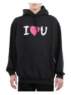 Balenciaga Black Ilu Hoodie Balenciaga Black Ilu Hoodie - Nero e Bianco