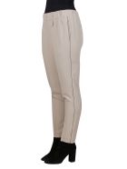 Beige Silk-blend Trousers Brunello Cucinelli Beige Silk-blend Trousers - Beige