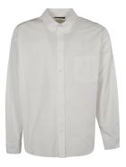 Back Logo Print Long-sleeved Shirt Balenciaga Back Logo Print Long-sleeved Shirt - Bianco