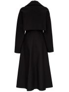 Bottega Veneta Double-breasted Black Cotton Trench Coat Bottega Veneta Double-breasted Black Cotton Trench Coat - Black