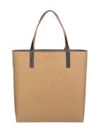 Purple Floral Print Shopper Bag Marni Purple Floral Print Shopper Bag - Viola