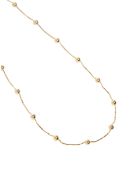 Bottega Veneta Necklace With Gold Plated Silver Spheres Bottega Veneta Necklace With Gold Plated Silver Spheres - Yellow