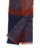 Lovat & Green Faded Check Scarf Lovat & Green Faded Check Scarf - NAVY (Blue)