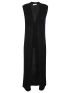 Ribbed Knit Long Gilet Fabiana Filippi Ribbed Knit Long Gilet - Navy