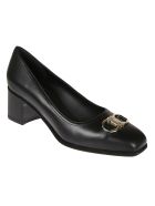 Salvatore Ferragamo Comiso Block Heel Pumps Salvatore Ferragamo Comiso Block Heel Pumps - Black