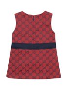 Gucci Red Tress With Logo Print Gucci Red Tress With Logo Print - Rosso/blu