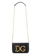 Dolce & Gabbana Dg Girls Leather Crossbody Bag Dolce & Gabbana Dg Girls Leather Crossbody Bag - black