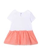 Stella McCartney Kids White Dress With Pink Print Stella McCartney Kids White Dress With Pink Print - Bianco