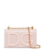 Dolce & Gabbana Dg Girls Crossbody Bag In Leather With Logo Dolce & Gabbana Dg Girls Crossbody Bag In Leather With Logo - Pink