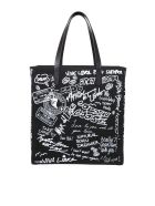 Golden Goose California Buying Canvas With Graffiti Golden Goose California Buying Canvas With Graffiti - White/Black