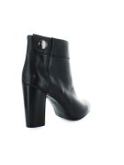 Fiori Francesi Black Leather Ankle Boots With Button Fiori Francesi Black Leather Ankle Boots With Button - Nero (Black)