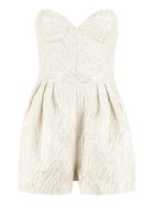 Rotate by Birger Christensen Lana Off-the-shoulder Jumpsuit Rotate by Birger Christensen Lana Off-the-shoulder Jumpsuit - Gold
