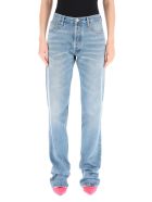The Attico Super Washed Blue Boyfriend Jeans The Attico Super Washed Blue Boyfriend Jeans - BLU SUPER WASHED (Blue)