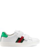 Gucci Ace Leather Sneakers Gucci Ace Leather Sneakers - White