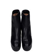 The Seller High Heels Ankle Boots In Black Leather The Seller High Heels Ankle Boots In Black Leather - black
